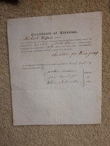 Original 1851 Signed Certificate of Election Lebanon Co Pennsylvania Aud... - $989.01