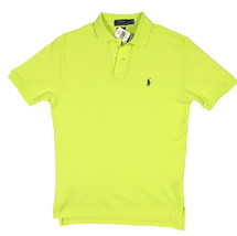 NEW Polo Ralph Lauren Polo Shirt!  Bright Greenish Yellow  Custom Fit   Mesh - £33.64 GBP