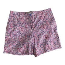 Talbots Womens Shorts Adult Size 12 Purple Blue Chino Pockets Norm Core ... - $22.14