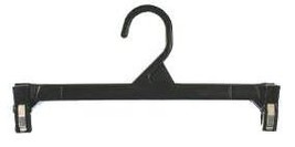 Hang-Safe Skirt/Slack Hanger 11.5&quot; - Black - £33.07 GBP+