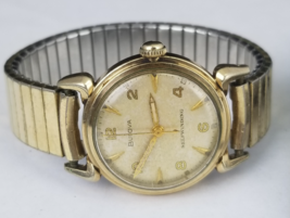 Vintage Bulova self winding men&#39;s watch 1953 L3 GOLD plated 1950&#39;s TWO B... - $1,467.34 MXN