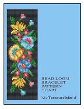 Bead Loom Bracelet Pansies Pattern PDF BP_39 - $5.00