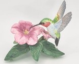 Vtg 1998 Lenox Garden Birds Figurine Ruby-Throated Hummingbird Porcelain... - £32.06 GBP