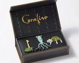 Coraline Toy Chest Enamel Pin Set Giraffe Squid Turtle - $79.99