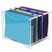 MaxGear Hanging File Organizer, Acrylic File Folder Organizer with Built... - £42.45 GBP