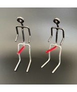 Pair Man Looking Down Naughty Welded Metal Art Sculpture Erotic Hooks - £20.93 GBP