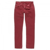 $192 J BRAND JEANS Slim KANE Straight Leg CLAY RED Cotton ( 28 ) - £117.65 GBP