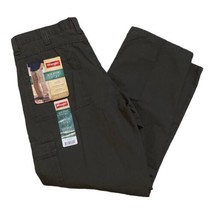 Wrangler Rip-Stop Cargo Pants, Loose Fit, Gray, Men&#39;s 36x32, New W/ Tags - £30.09 GBP