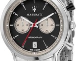 Maserati Legend Mens R8873638001 Watch Stainless Steel Analogue Black di... - $202.71