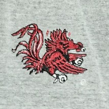 South Carolina Gamecocks T Shirt Embroidered Logo Womens Size Small Gray USC  - £8.55 GBP