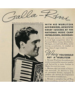 1936 Wurlitzer Accordion Advertisement Galla Rini Musical Instrument E17C - $19.99