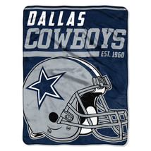 Dallas Cowboys Blanket 46x60 Raschel 40 Yard Dash Design Rolled [Free Sh... - £27.84 GBP
