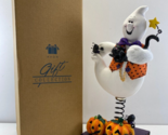Avon Gift Collection Halloween Standee 9” Ghost Cat Spiders Magnetic 2 P... - £21.04 GBP
