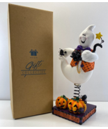 Avon Gift Collection Halloween Standee 9” Ghost Cat Spiders Magnetic 2 P... - £21.02 GBP