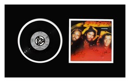 Bee Gees Autograph Record Cover Museum Framed Ready for Display - £551.44 GBP