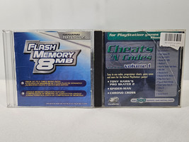 GameShark Cheat n Codes &amp; Flash Memory Manager Plus for PlayStation 1 2 TESTED - £14.12 GBP