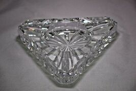 Heavy Clear Glass Cigar Ashtray Measures 7.5" image 3