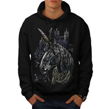 Wellcoda Unicorn Unique Mens Hoodie, Medieval Casual Hooded Sweatshirt - £25.84 GBP+