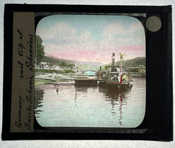 Vintage Color Glass Magic Lantern Slide “Small City Of Schandau?” - $44.24 CAD