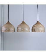 Natural wood kitchen island pendant light, Dining room pendant lights, f... - $190.00