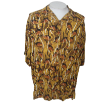 Morrow Bay Men Hawaiian camp shirt p2p 26 aloha luau tropical fish rayon vintage - £17.39 GBP