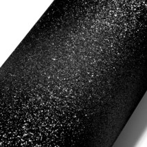 Stickyart Black Glitter Wallpaper Peel And Stick Sparkle Wallpaper Roll - £30.54 GBP