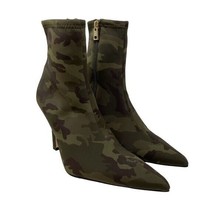 Good American Kickstand Bootie Boots Camo Neoprene Stiletto Pointed Toe ... - £75.99 GBP