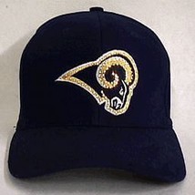 Fiber Optic Los Angeles Rams Cap with Flashing LED Technology - Adult Size - $2,236.80 MXN