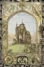 Lord Of The Rings Poster Illustrated Gandalf Frodo Bilbo Gollum Mint 24x36 - $9.04