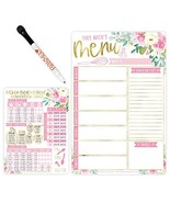 Blush Floral Magnetic Meal Planner | Weekly | Calendar &amp; Planners - $29.87 CAD