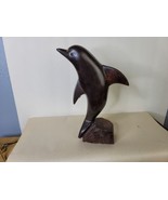 Hand Carved Ironwood Dolphin Leaping 9 Inch - £15.51 GBP