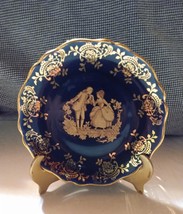 French miniature Limoges plate and holder  - £23.94 GBP