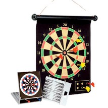 Double-Sided Magnetic Dart Game With Mini Travel Magnetic Dart &amp; Backgammon Set - £29.25 GBP