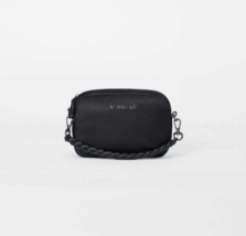 MZ WALLACE Bowery Convertible Belt Bag Nylon Crossbody Chain Pouch ~NWT~ Black - £118.27 GBP