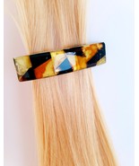 Baltic amber hair barrette for women / amber hair clip / amber mosaic ha... - $74.70 CAD