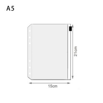 5pcs A5 A6 A7 File Holder Standard Transparent PVC Loose Leaf Pouch with Self-St - £113.60 GBP