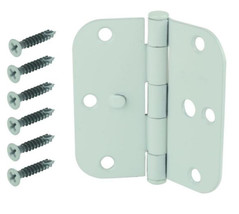 Everbilt 3-1/2 in. White 5/8 in. Radius Security Door Hinge - $9.59