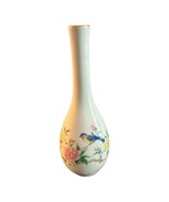 Vintage Otagiri Bud Vase Cream Porcelain Flower and Bird  Japan 7.75&quot; Tall - £10.90 GBP