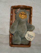 7&quot; Vintage Applause Raikes Alison Baby Teddy Bear Crib Stuffed Animal Plush Toy - £26.03 GBP