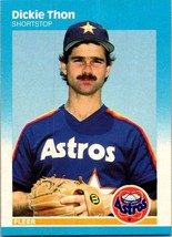 1987 Fleer Dickie Thon #70 Houston Astros - $1.77