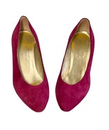 Bruno Magli Suede VTG 80s  Violet  Pumps Shoes Women’s Size 6.5B Dress Heels - $88.21