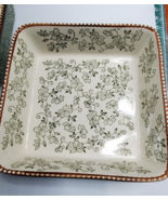 Temptations Presentable Ovenware Green Floral Lace Set By Tara - £31.44 GBP