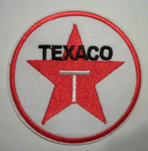 TexacoOil Patch~Car Auto Racing~3&quot; Round~Embroidered~Iron Sew On~Ships FREE - £3.48 GBP