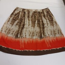CJ Banks by Christopher & Banks Women's Sz 20W Brown/Orange A-Line Pull-On Skirt image 11