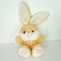 Some Bunny Loves You Yellow Gold Rabbit Easter Ears Plush Stuffed Animal... - £17.36 GBP