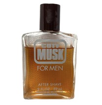 Vintage COTY Musk for Men Aftershave 80% Full 2 Oz bottle - No box - £21.10 GBP