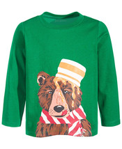 First Impressions Baby Boys Honey Bear Long-Sleeve Cotton T-Shirt - $8.20