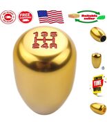 High-Quality Gold Aluminum Gear Shift Knob - Fits M12x1.25 Threads, Manu... - $21.25 CAD