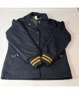 Jan Stanper Regular Women's Black Full Zip Snap Button Coat Size Medium - $24.74