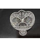 Stunning Antique AMERICAN BRILLIANT PERIOD Cut Crystal Punch Bowl Base /... - $24.73